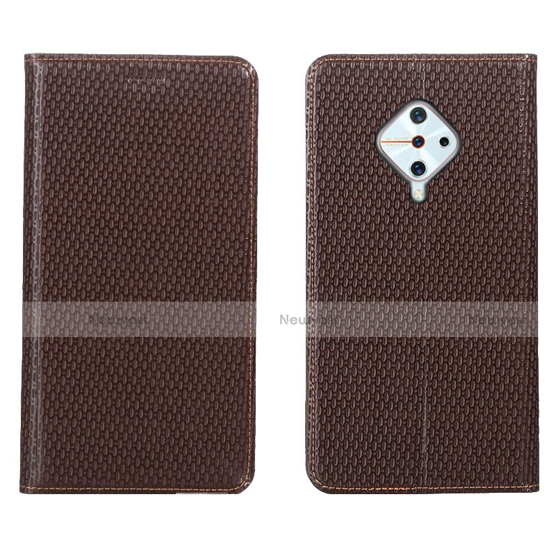 Leather Case Stands Flip Cover L05 Holder for Vivo S1 Pro