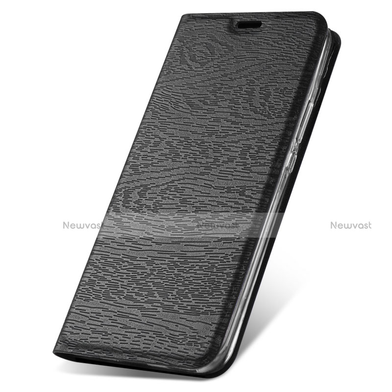 Leather Case Stands Flip Cover L05 Holder for Vivo V20 Pro 5G Black