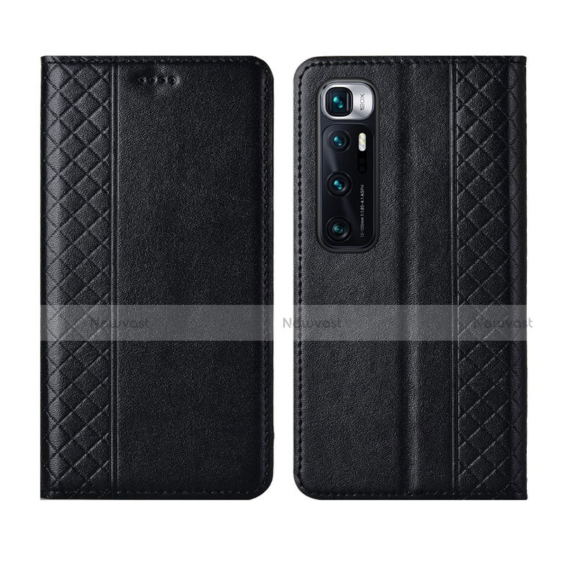 Leather Case Stands Flip Cover L05 Holder for Xiaomi Mi 10 Ultra Black