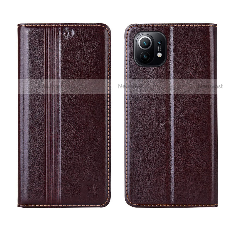 Leather Case Stands Flip Cover L05 Holder for Xiaomi Mi 11 Lite 5G