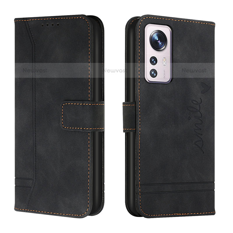 Leather Case Stands Flip Cover L05 Holder for Xiaomi Mi 12S 5G Black