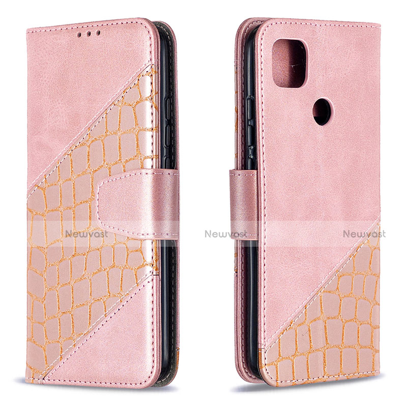 Leather Case Stands Flip Cover L05 Holder for Xiaomi Redmi 9 India