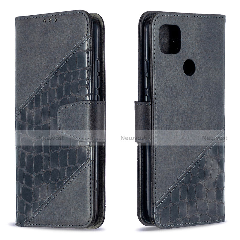 Leather Case Stands Flip Cover L05 Holder for Xiaomi Redmi 9 India