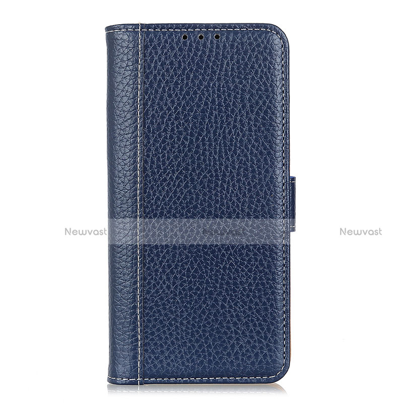 Leather Case Stands Flip Cover L05 Holder for Xiaomi Redmi 9A Blue