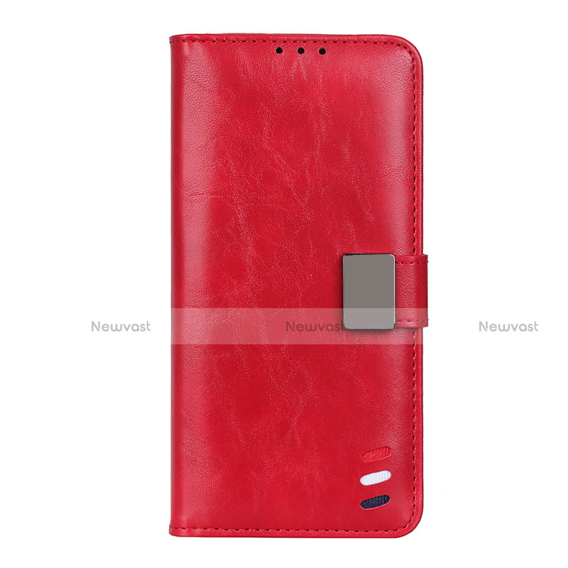 Leather Case Stands Flip Cover L05 Holder for Xiaomi Redmi K30S 5G Red