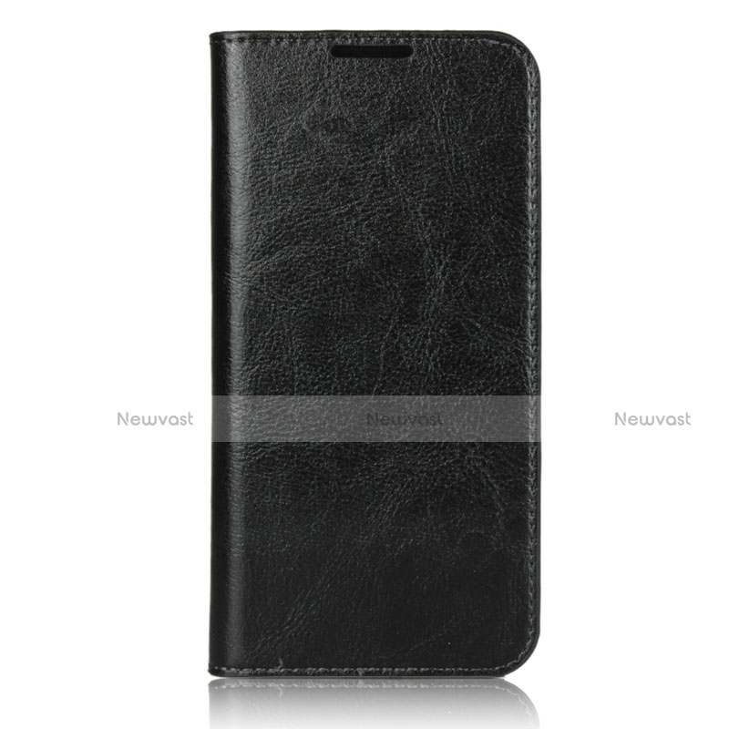 Leather Case Stands Flip Cover L05 Holder for Xiaomi Redmi Note 7 Black