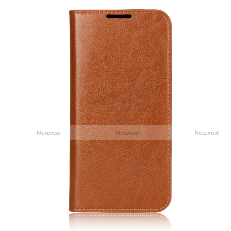 Leather Case Stands Flip Cover L05 Holder for Xiaomi Redmi Note 7 Orange