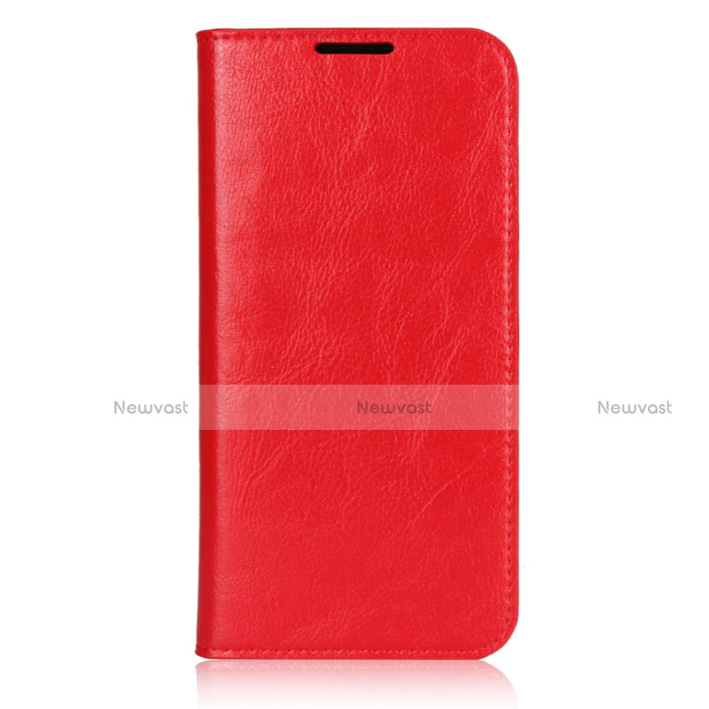 Leather Case Stands Flip Cover L05 Holder for Xiaomi Redmi Note 7 Red