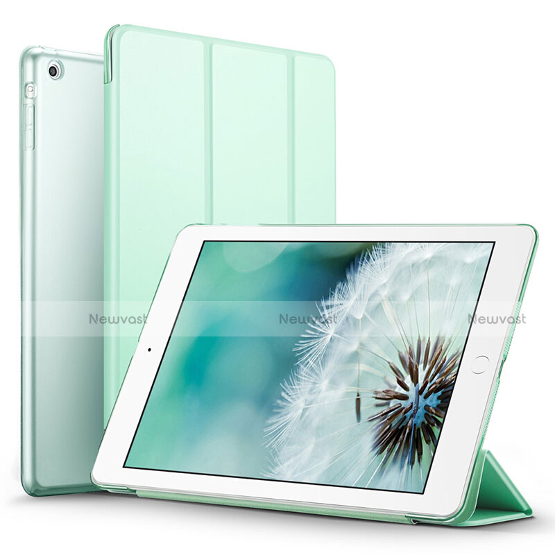 Leather Case Stands Flip Cover L06 for Apple iPad Mini 2 Green