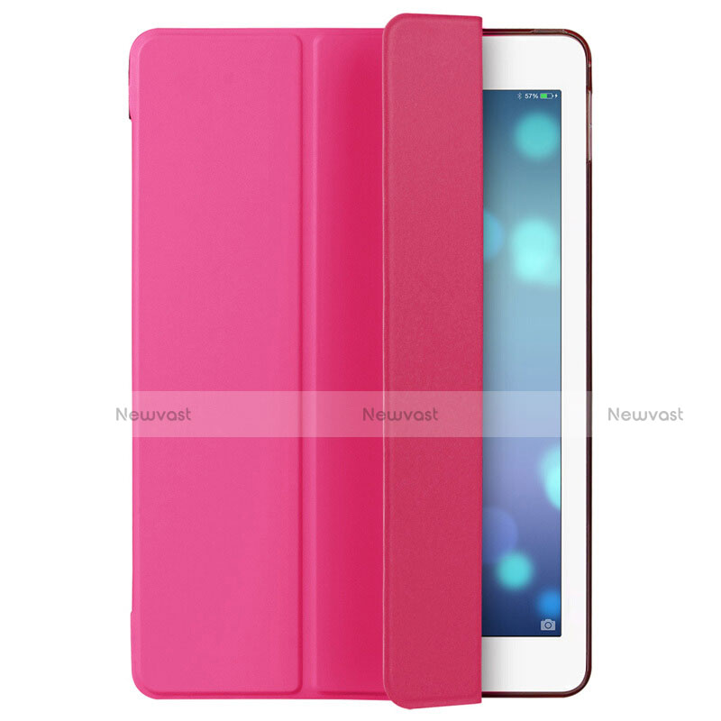 Leather Case Stands Flip Cover L06 for Apple iPad Mini 2 Hot Pink