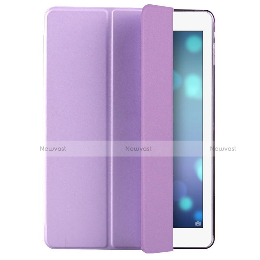 Leather Case Stands Flip Cover L06 for Apple iPad Mini 2 Purple