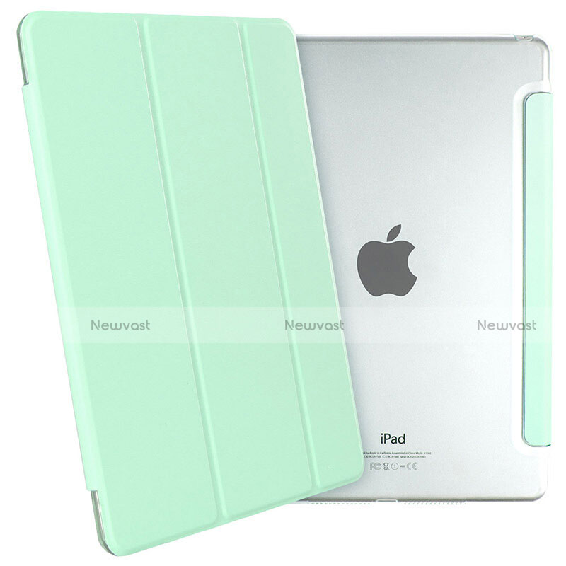 Leather Case Stands Flip Cover L06 for Apple iPad Mini 3 Green