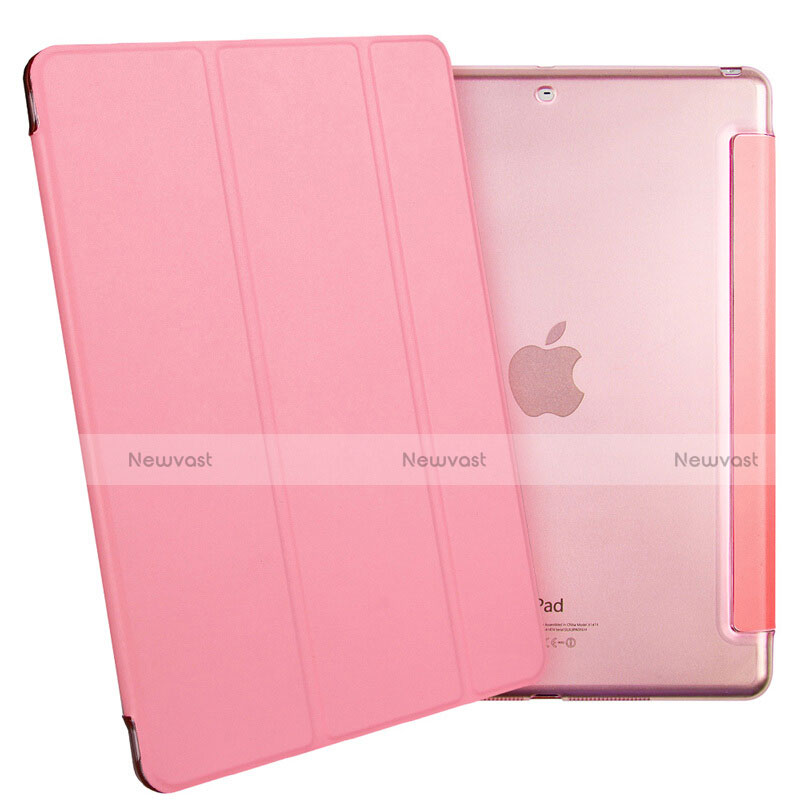 Leather Case Stands Flip Cover L06 for Apple iPad Mini 3 Pink