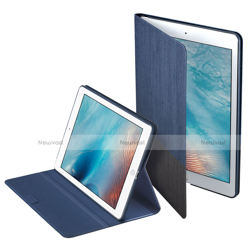 Leather Case Stands Flip Cover L06 for Apple iPad Pro 10.5 Blue