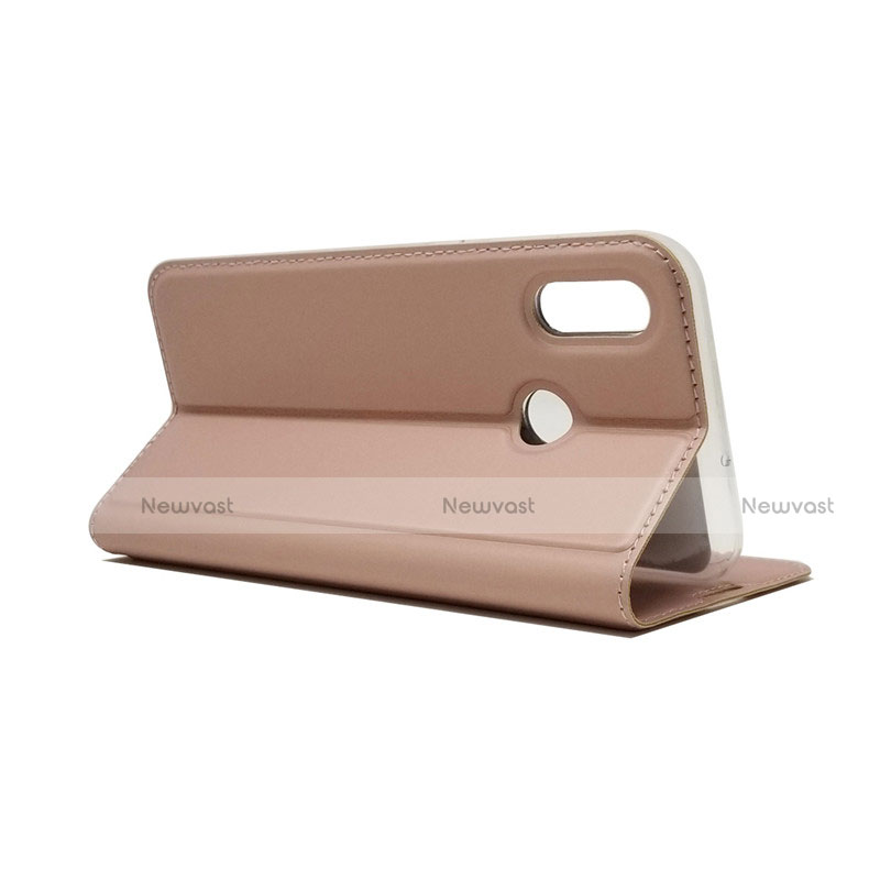 Leather Case Stands Flip Cover L06 for Huawei Honor 10 Lite Rose Gold