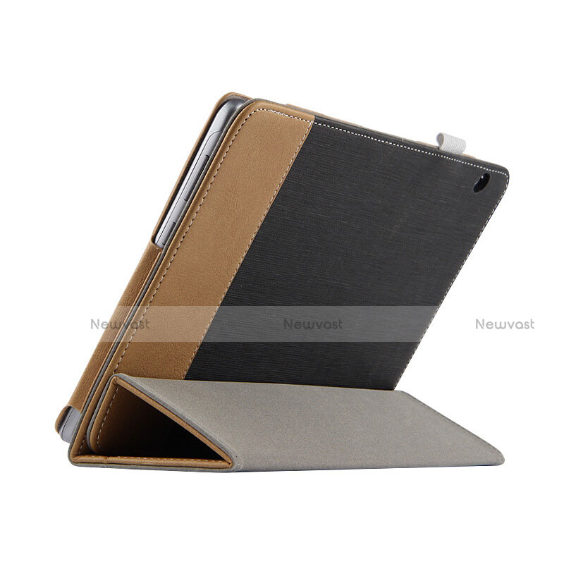 Leather Case Stands Flip Cover L06 for Huawei MediaPad T3 10 AGS-L09 AGS-W09 Black