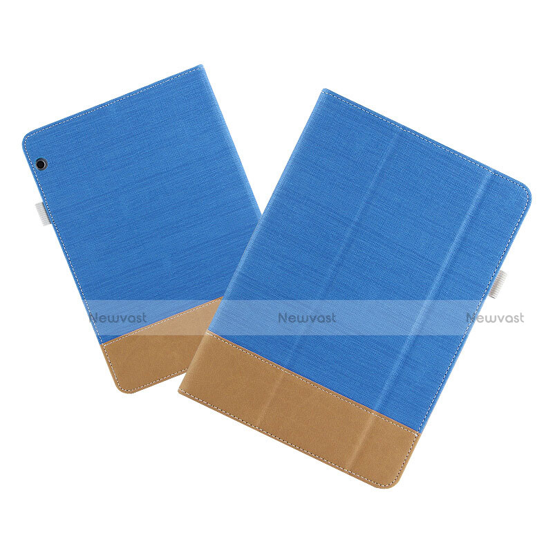 Leather Case Stands Flip Cover L06 for Huawei MediaPad T3 10 AGS-L09 AGS-W09 Blue