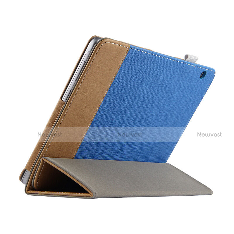 Leather Case Stands Flip Cover L06 for Huawei MediaPad T3 10 AGS-L09 AGS-W09 Blue