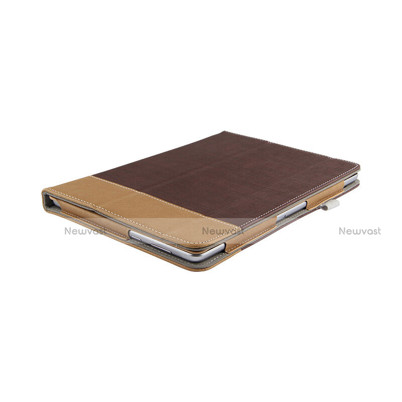 Leather Case Stands Flip Cover L06 for Huawei MediaPad T3 10 AGS-L09 AGS-W09 Brown