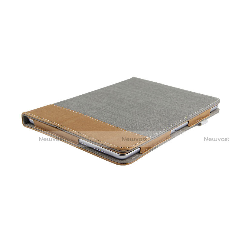 Leather Case Stands Flip Cover L06 for Huawei MediaPad T3 10 AGS-L09 AGS-W09 Gray