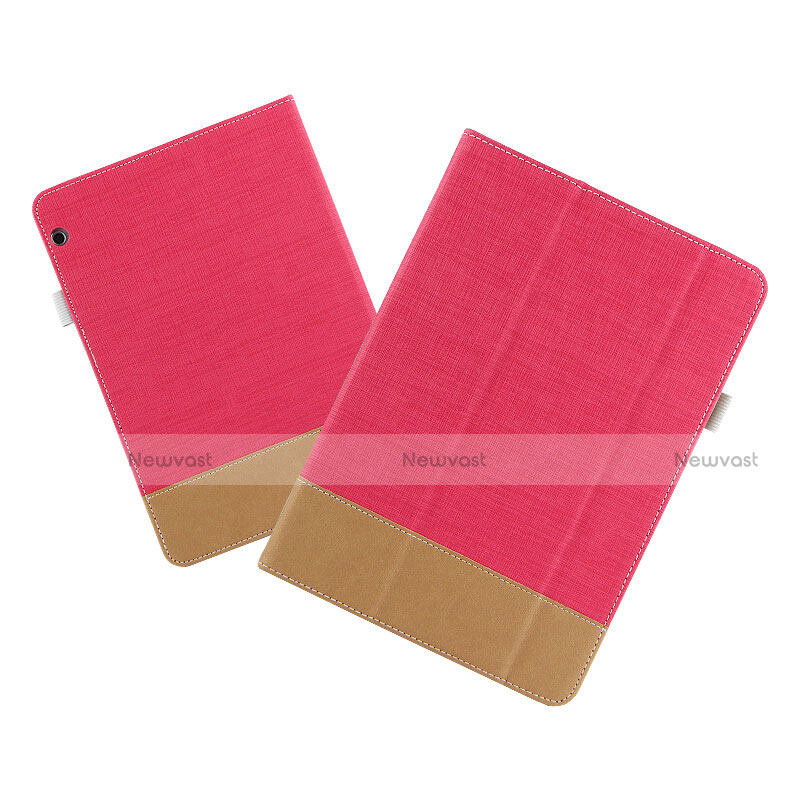 Leather Case Stands Flip Cover L06 for Huawei MediaPad T3 10 AGS-L09 AGS-W09 Red