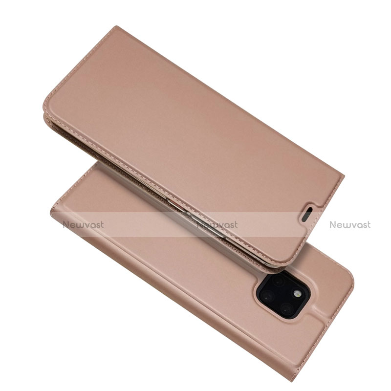 Leather Case Stands Flip Cover L06 Holder for Huawei Mate 20 Pro Rose Gold