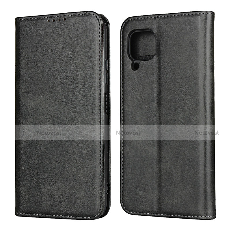 Leather Case Stands Flip Cover L06 Holder for Huawei Nova 6 SE Black