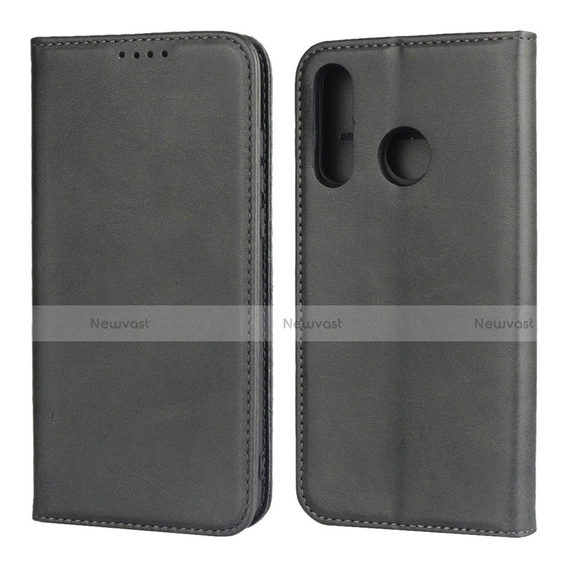 Leather Case Stands Flip Cover L06 Holder for Huawei P30 Lite XL Black