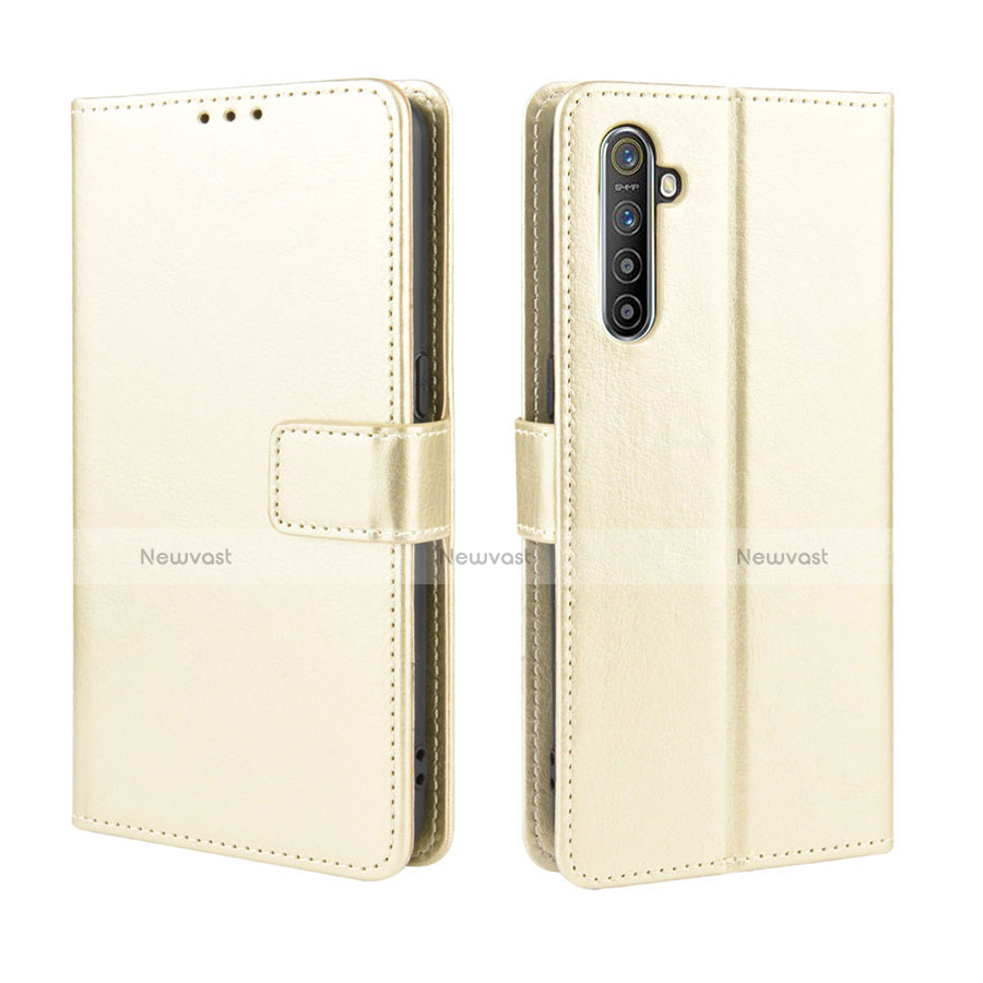 Leather Case Stands Flip Cover L06 Holder for Oppo K5 Gold