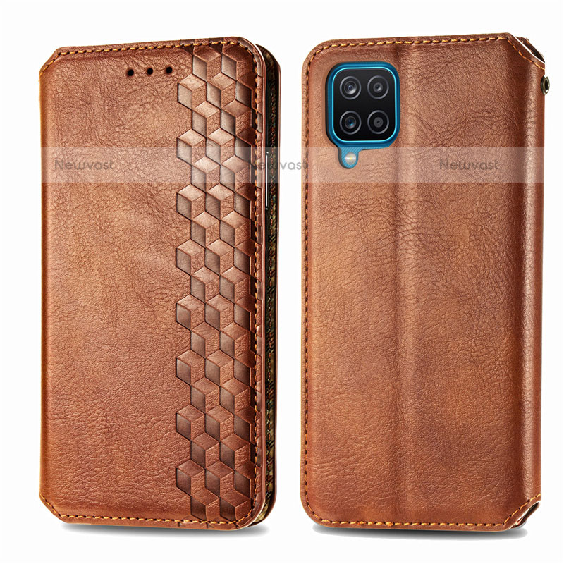 Leather Case Stands Flip Cover L06 Holder for Samsung Galaxy F12