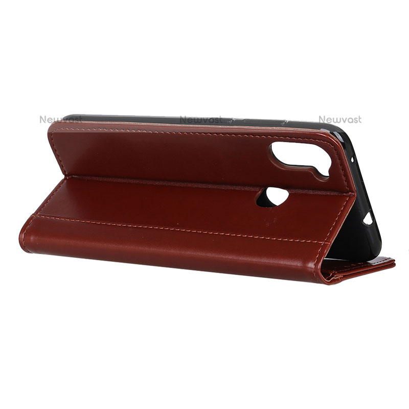 Leather Case Stands Flip Cover L06 Holder for Samsung Galaxy M11