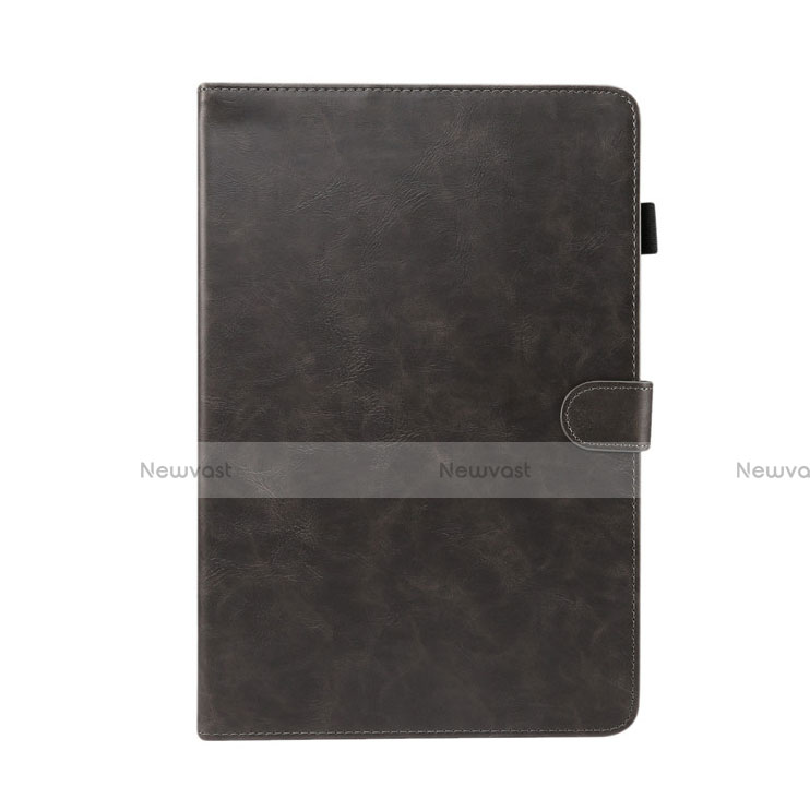 Leather Case Stands Flip Cover L06 Holder for Samsung Galaxy Tab S5e 4G 10.5 SM-T725 Dark Gray