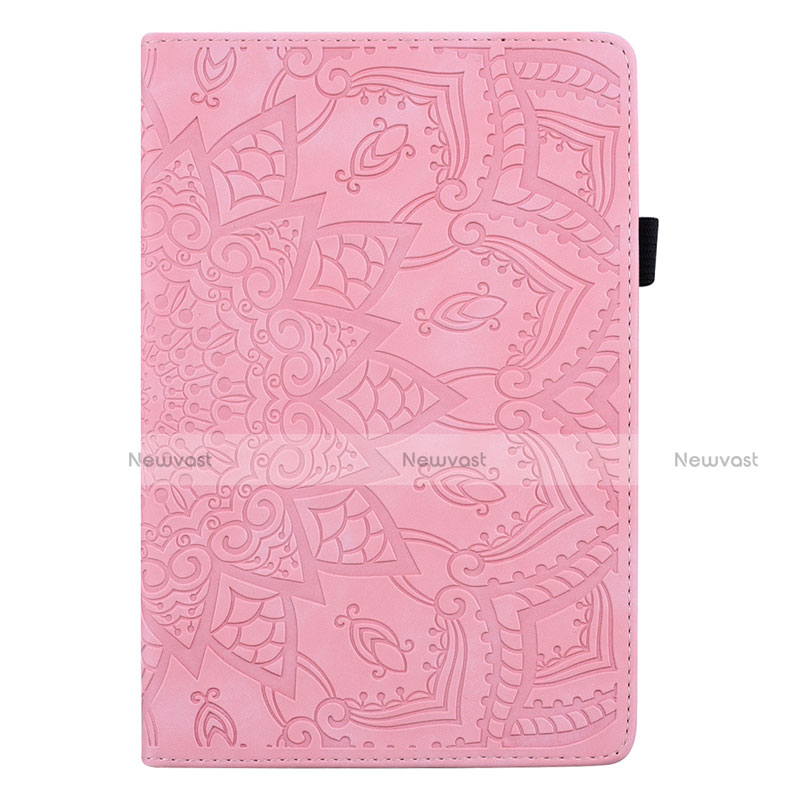 Leather Case Stands Flip Cover L06 Holder for Samsung Galaxy Tab S6 Lite 4G 10.4 SM-P615 Pink