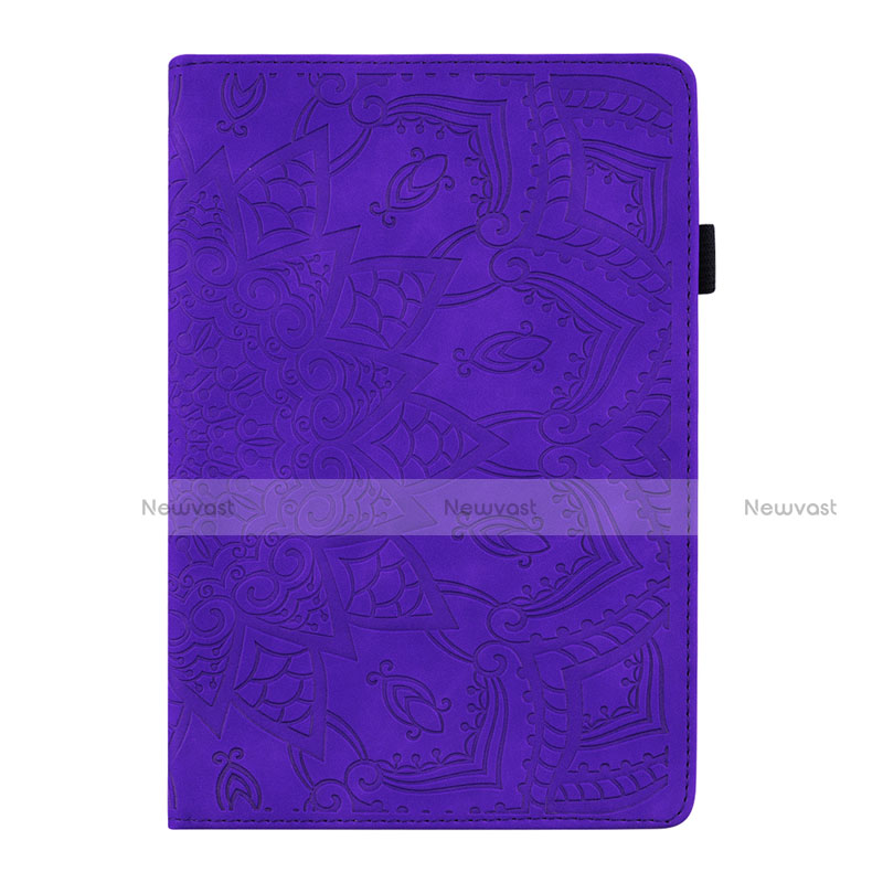 Leather Case Stands Flip Cover L06 Holder for Samsung Galaxy Tab S6 Lite 4G 10.4 SM-P615 Purple