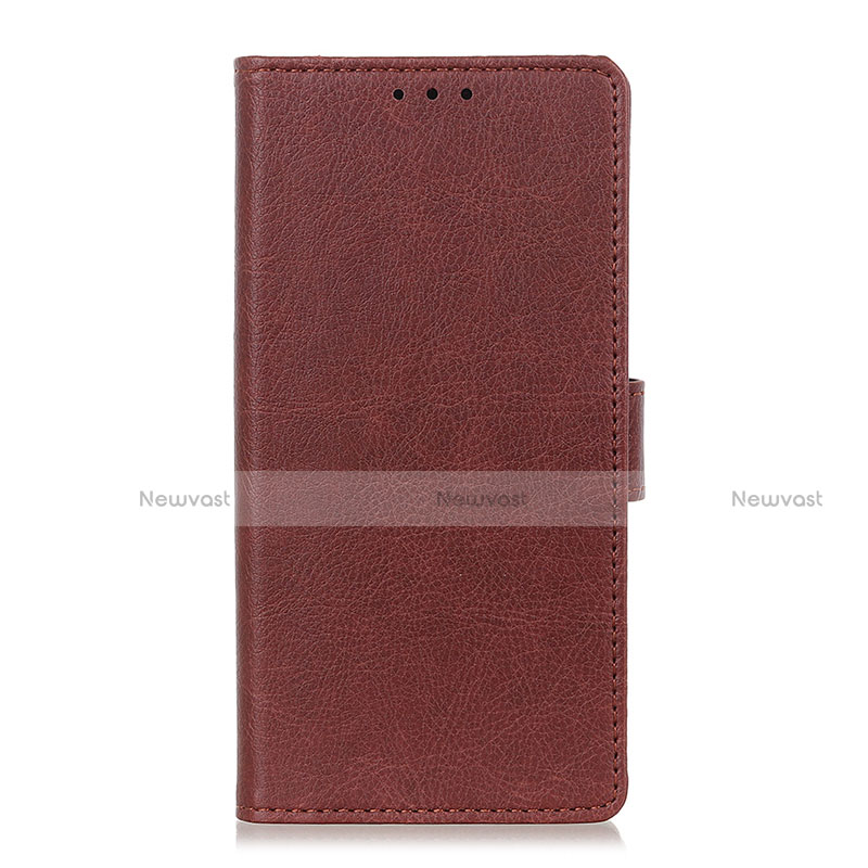 Leather Case Stands Flip Cover L06 Holder for Samsung Galaxy XCover Pro Brown