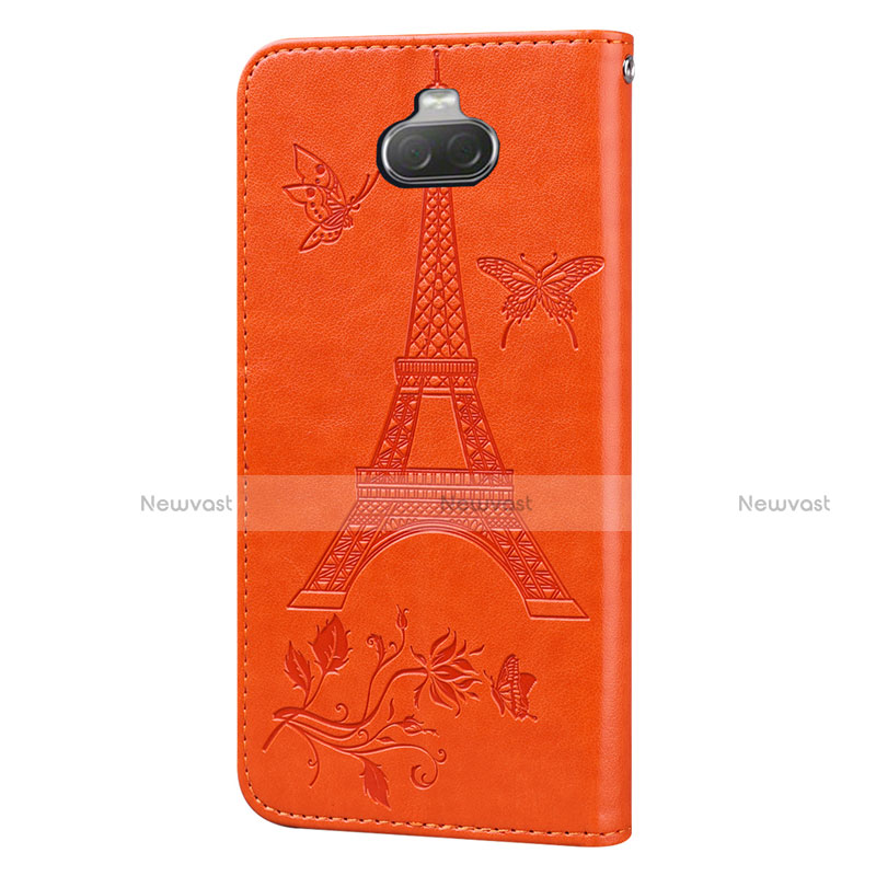 Leather Case Stands Flip Cover L06 Holder for Sony Xperia 8 Lite