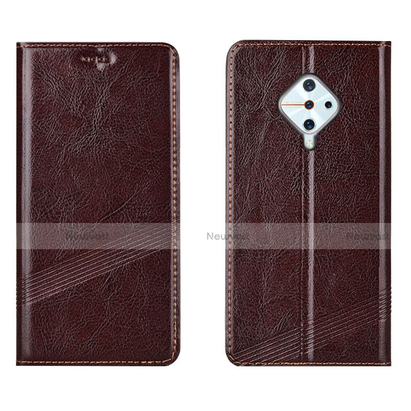 Leather Case Stands Flip Cover L06 Holder for Vivo S1 Pro