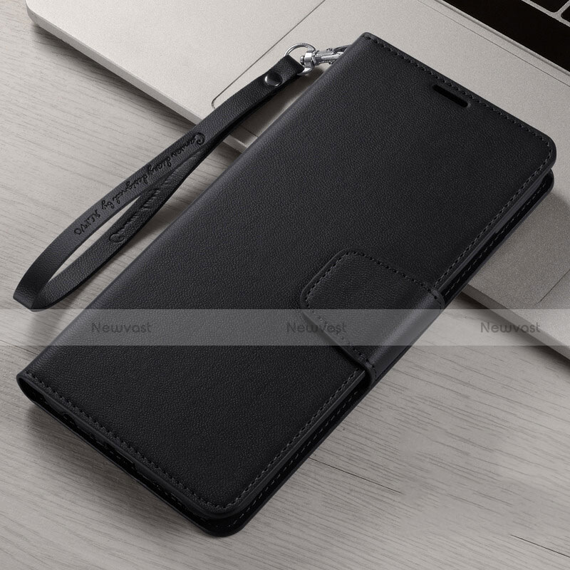 Leather Case Stands Flip Cover L06 Holder for Xiaomi Redmi 8A Black