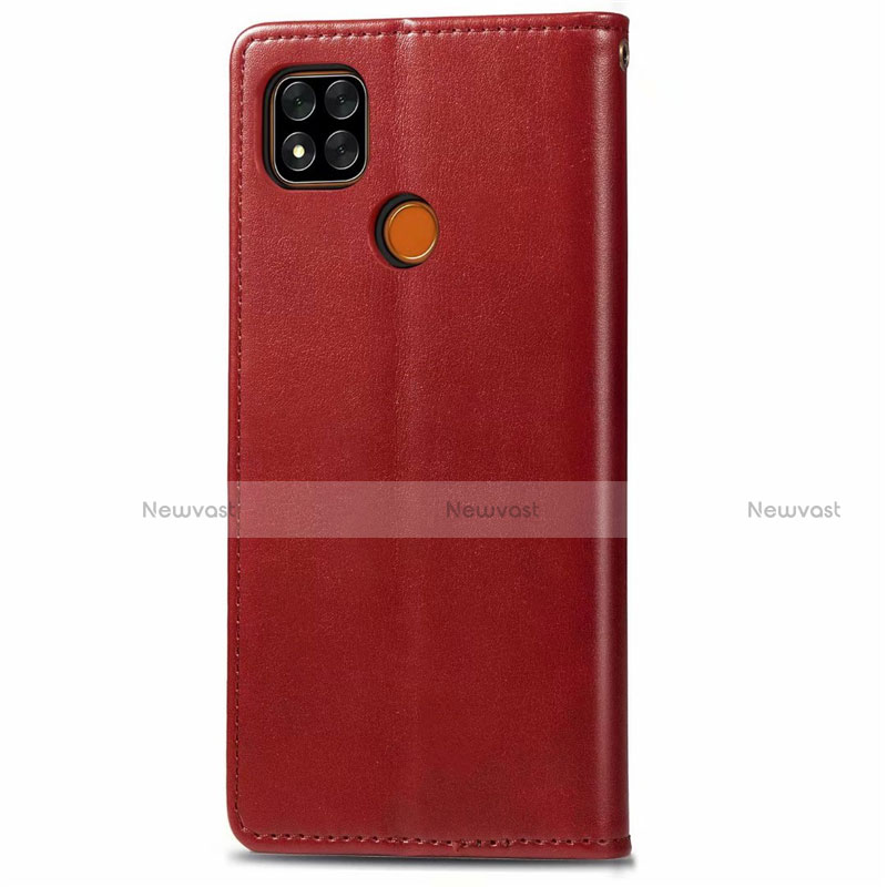 Leather Case Stands Flip Cover L06 Holder for Xiaomi Redmi 9 India