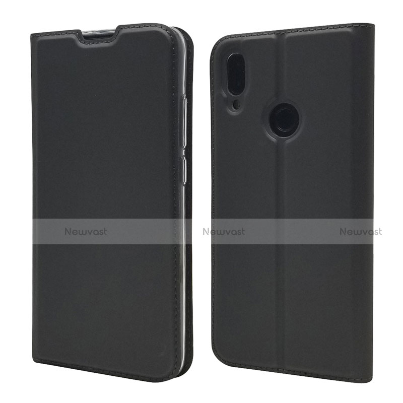 Leather Case Stands Flip Cover L06 Holder for Xiaomi Redmi Note 7 Black