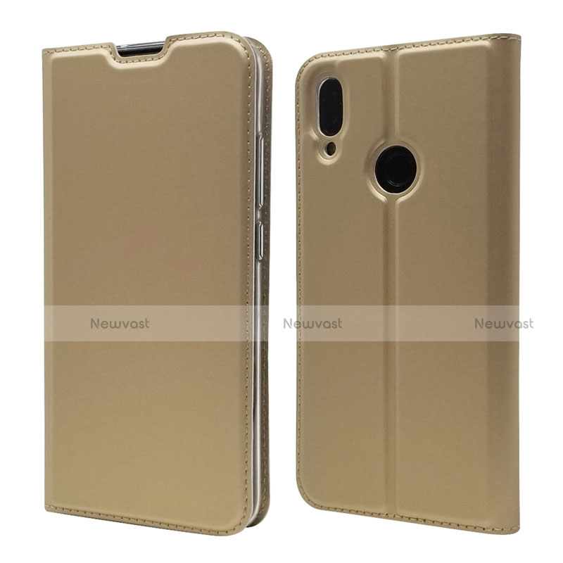 Leather Case Stands Flip Cover L06 Holder for Xiaomi Redmi Note 7 Gold