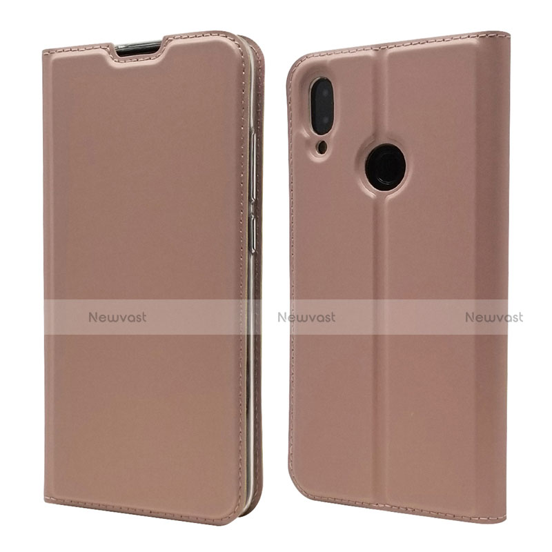 Leather Case Stands Flip Cover L06 Holder for Xiaomi Redmi Note 7 Pro Rose Gold