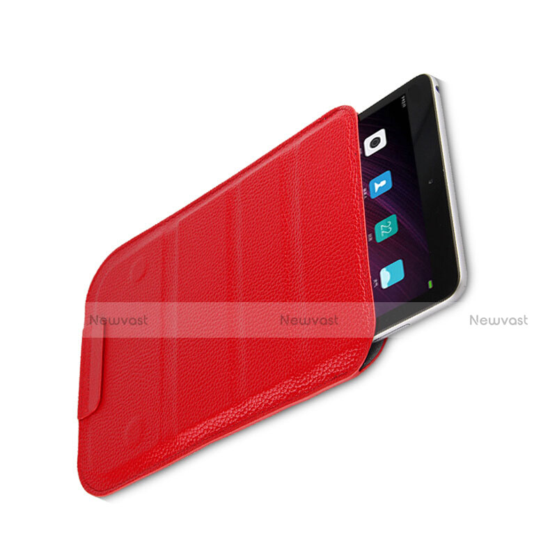 Leather Case Stands Flip Cover L07 for Huawei MediaPad M5 8.4 SHT-AL09 SHT-W09 Red