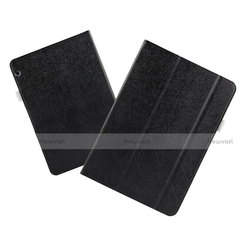 Leather Case Stands Flip Cover L07 for Huawei MediaPad T3 10 AGS-L09 AGS-W09 Black