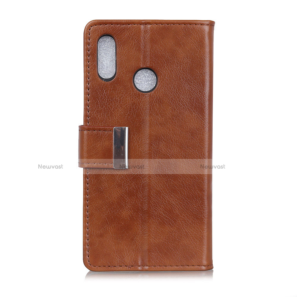 Leather Case Stands Flip Cover L07 Holder for Asus Zenfone 5 ZE620KL Brown