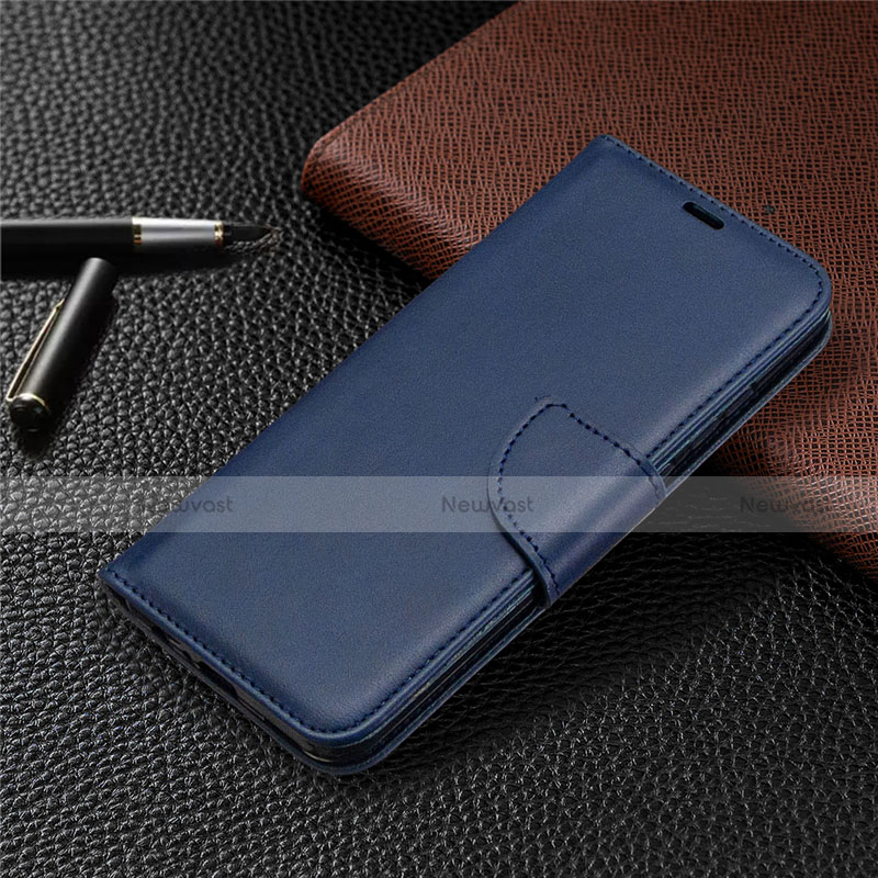 Leather Case Stands Flip Cover L07 Holder for Huawei Nova Lite 3 Plus Blue