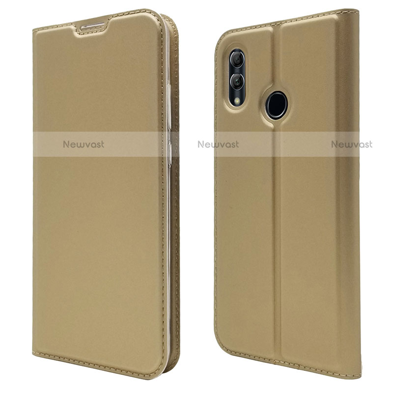 Leather Case Stands Flip Cover L07 Holder for Huawei P Smart (2019) Gold