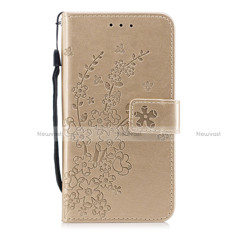 Leather Case Stands Flip Cover L07 Holder for Huawei P30 Gold