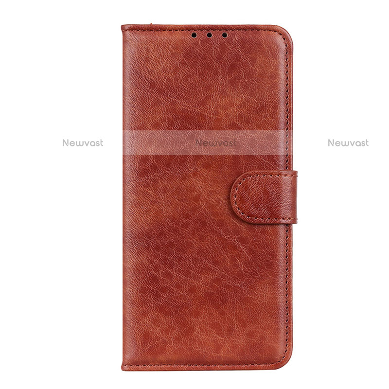 Leather Case Stands Flip Cover L07 Holder for LG K41S Brown