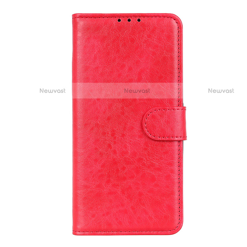 Leather Case Stands Flip Cover L07 Holder for LG K41S Red